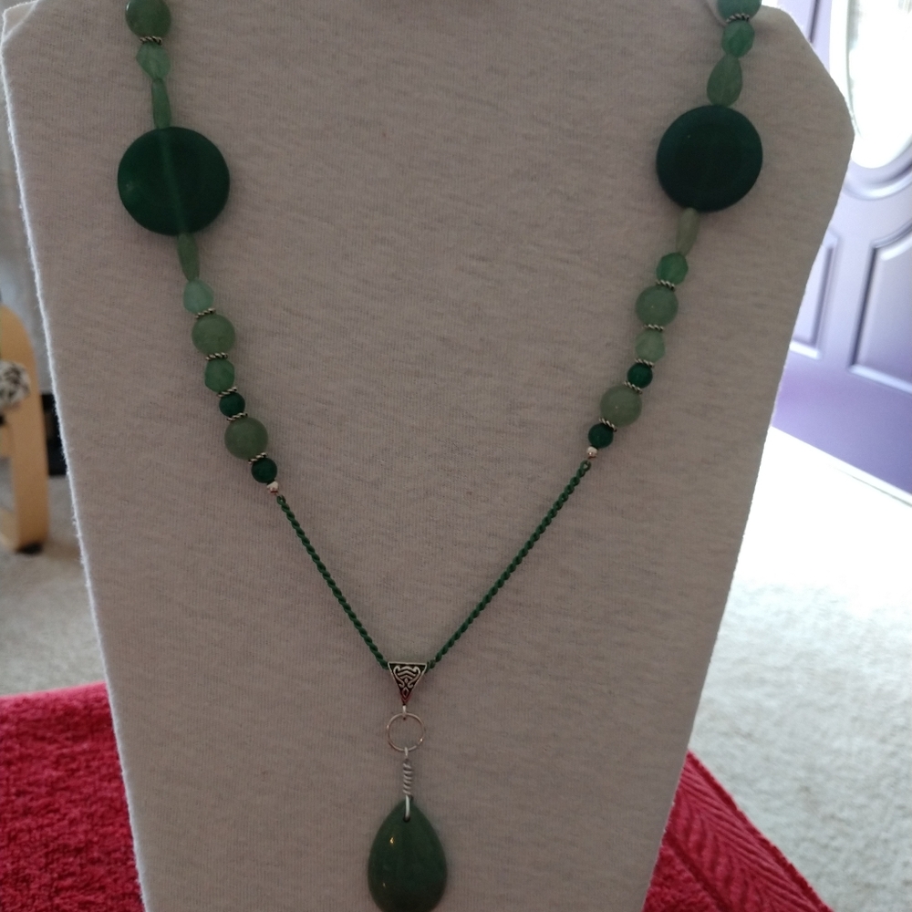 😀 NECKLACE EARRINGS SET HANDMADE NEW Women’s - Picture 2 of 12